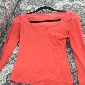 AG Adriano Goldschmied Coral Long Sleeve Scoop Neck Tee